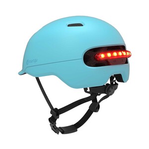 Casco para patinete SMART4U SH50L azul, Talla M, luz trasera.