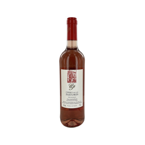 CERRO DE LOS PASTORES Vino rosado con D.O. Valdepeñas botella de 75 cl.