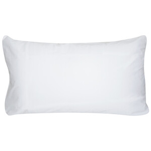 Funda protectora de almohada 100% algodón con tratamiento antiácaros, color blanco, 70cm., PRODUCTO ALCAMPO.