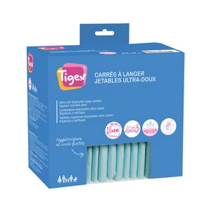 Cambiador desechable para bebé, 40 x 60cms, 20 uds, TIGEX.