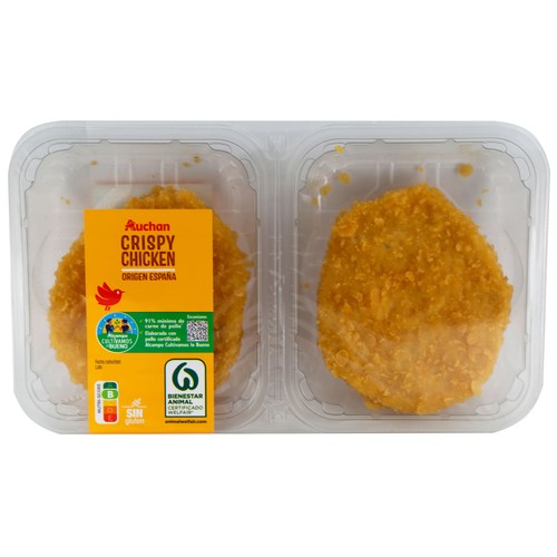 ALCAMPO CULTIVAMOS LO BUENO Hamburguesas crispy de pollo certificado  2 x 100 g