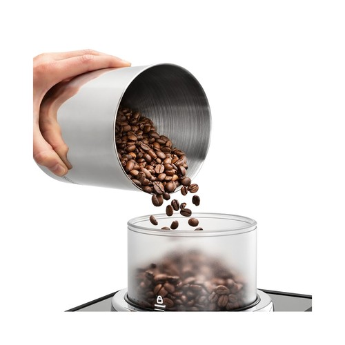 Cafetera espresso superautomática DE'LONGHI Rivelia Start Black, color negro, 2 tazas, presión 15bar, café en grano o molido, panel digital, 1450W.