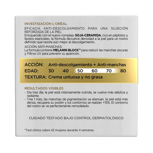 L´ORÉAL PARIS Age perfect Crema facial de día hidratante para pieles maduras 2 x 50 ml.