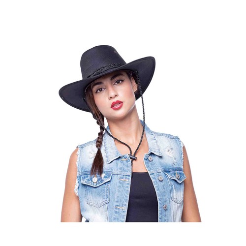 Sombrero Cowboy Negro Adulto Talla Única  RUBIE"S