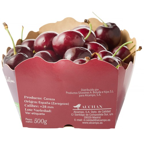 ALCAMPO CULTIVAMOS LO BUENO Cerezas, bandeja 500 g.