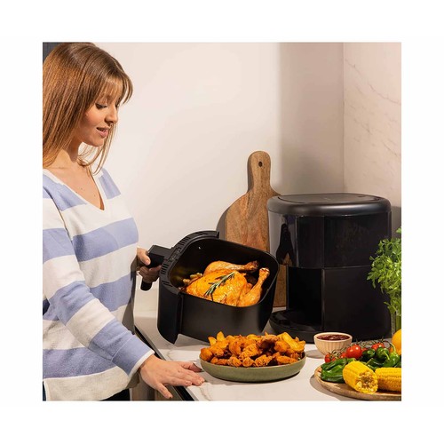 Freidora de aire CECOTEC Cecofry Bombastik 6000, 1700W, capacidad 6L, temporizador, pantalla táctil, control táctil, 12 programas.