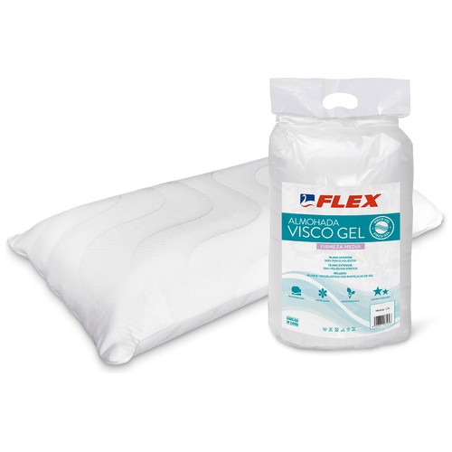 Almohada viscoelástica 135 cm, firmeza media FLEX.