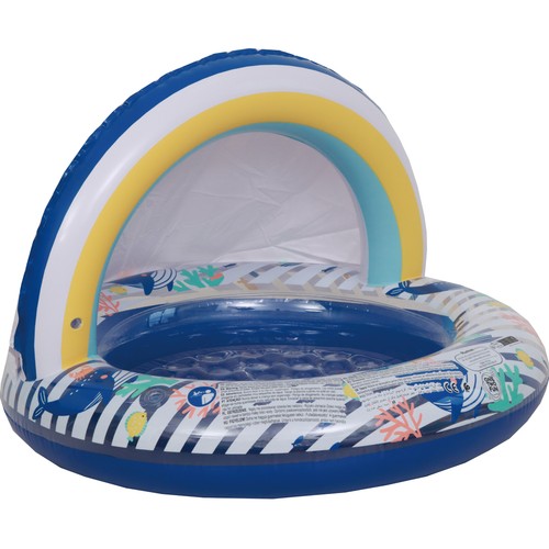 Pisicina hinchable para bebé con toldo 9595x66cm,  ONE TWO FUN
