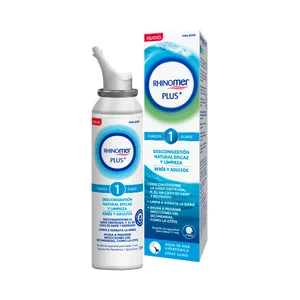 RHINOMER Plus+ Agua de mar hipertónica fuerza 1 (suave) 125 ml.