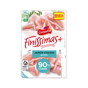 CAMPOFRÍO Jamón cocido de calidad extra, cortado en lonchas CAMPOFRÍO Finissimas 115 g.