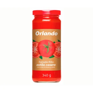 ORLANDO Tomate frito casero en frasco de cristal 340 g.