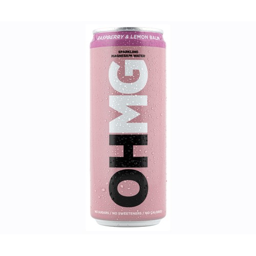 OHMG Agua con gas,magnesio,frambuesa y melisa 250 ml.