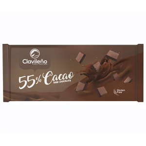 CLAVILEÑO Chocolate negro 55 % 100 g.