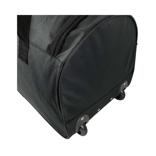 Bolso de viaje grande con capacidad 48 litros color negro, AIRPORT ALCAMPO.