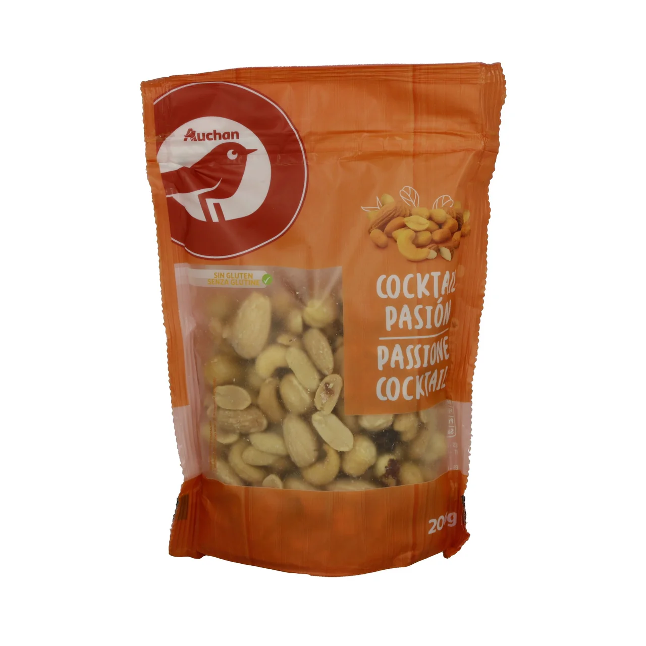 PRODUCTO ALCAMPO Cocktail frutos secos Pasión 200 g.