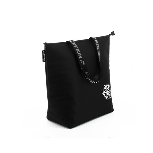Bolsa de compra térmica con capacidad de 28 litros, color negro, Thermo Bag LN, ROSTER.