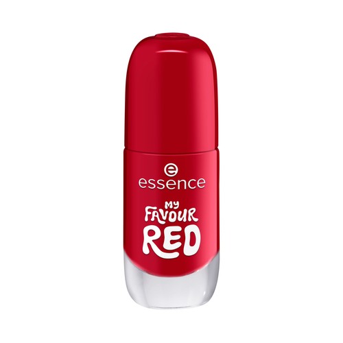 ESSENCE tono 14 My favour red rojo oscuro Esmalte de uñas en gel de larga duración.