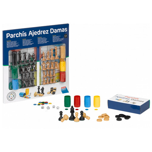 Parchis Jugadores Tablero De Parchís, Ajedrez Y Damas Falomir