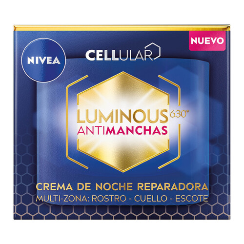 NIVEA Crema de noche con acción reparadora y antimanchas NIVEA Cellular luminous 630 50 ml.
