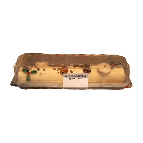 Tronco de Navidad de chocolate blanco 800 g.