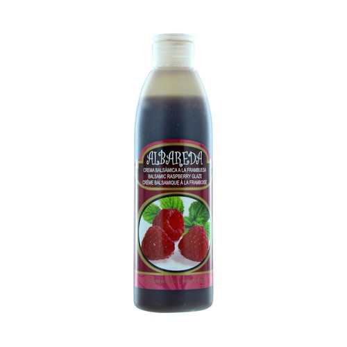 ALBAREDA Crema de vinagre balsámico con sabor a frambuesa 250 ml.