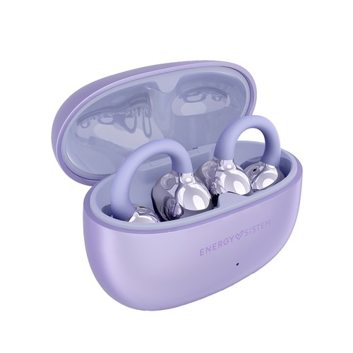 Auriculares Inalámbricos Bluetooth ENERGY SISTEM TWS ChicPods, autonomía hasta 23h, color lila..