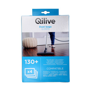 Pack de 4 bolsas de aspirador PRODUCTO ALCAMPO Nº130+ (QILIVE Q.9915).