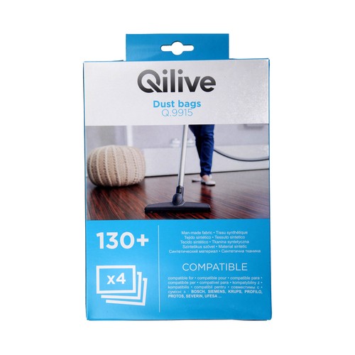 Pack de 4 bolsas de aspirador PRODUCTO ALCAMPO Nº130+ (QILIVE Q.9915).