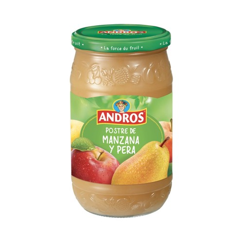 ANDROS Postre de compota de manzana y pera 750 g.
