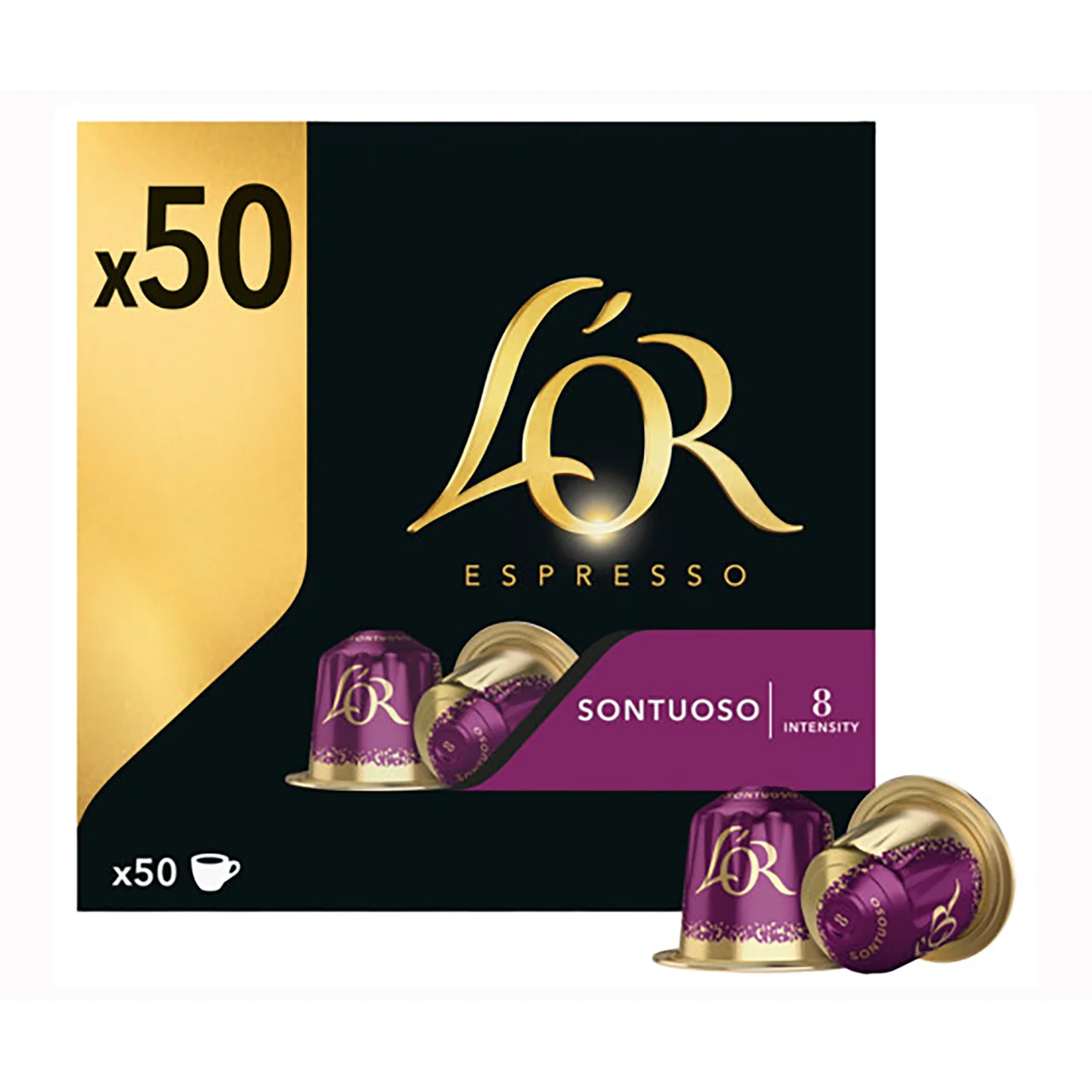 Café en cápsulas sontuosa 50 uds. 260 g.