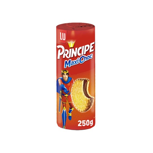 PRÍNCIPE MaxiChoc Galletas rellenas con doble crema de chocolate con leche 250 g.