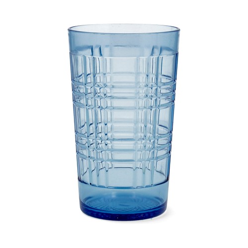 Vaso alto fabricado en acrílico reutilizable color azul, 0,65 litros Viba QUID.