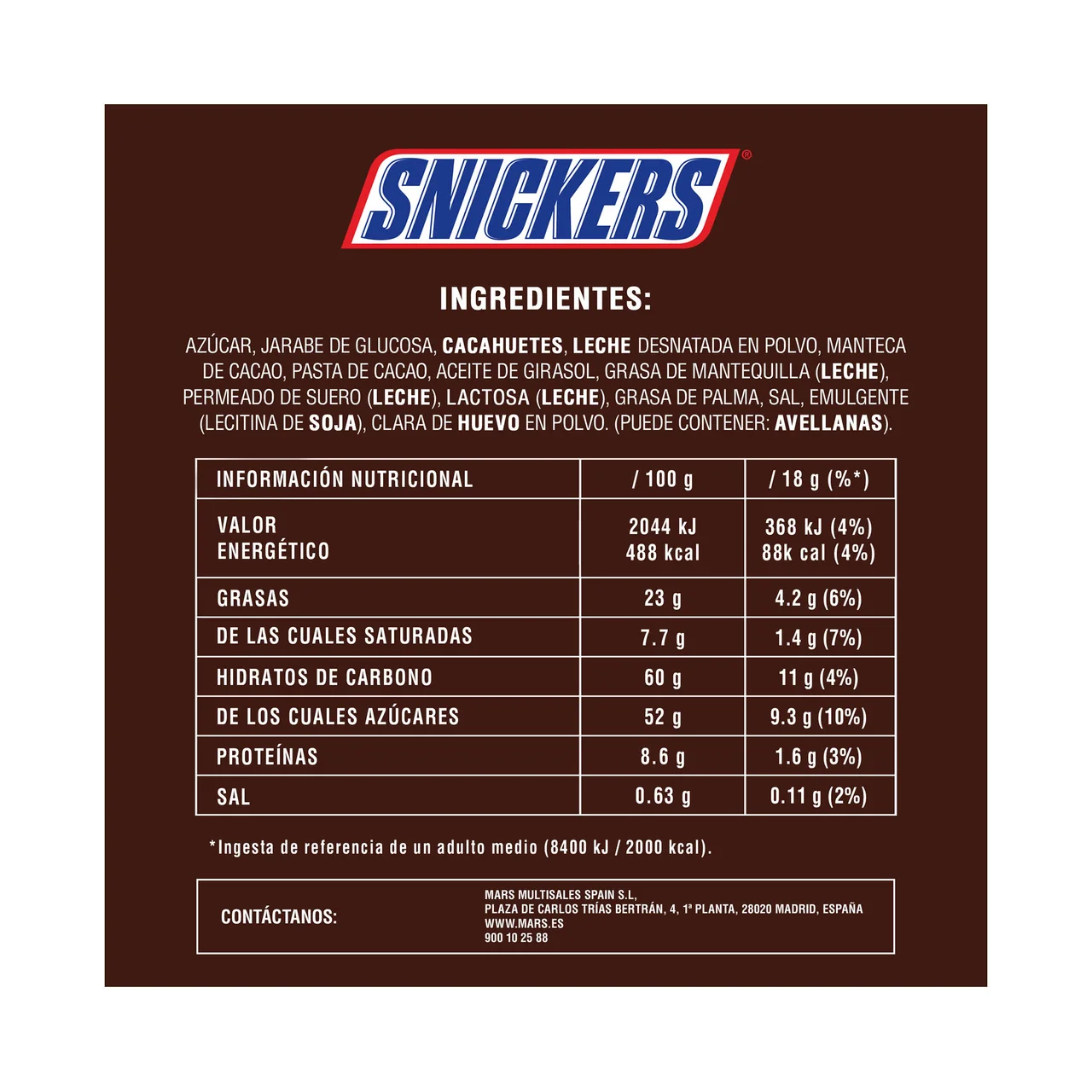 Mini Barritas de chocolate 227 g.