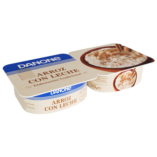 Arroz con leche con un toque de canela DANONE 2 x 130 g.