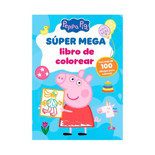 Super mega libro de colorear (Peppa pig. actividades). Hasbro. BEASCOA