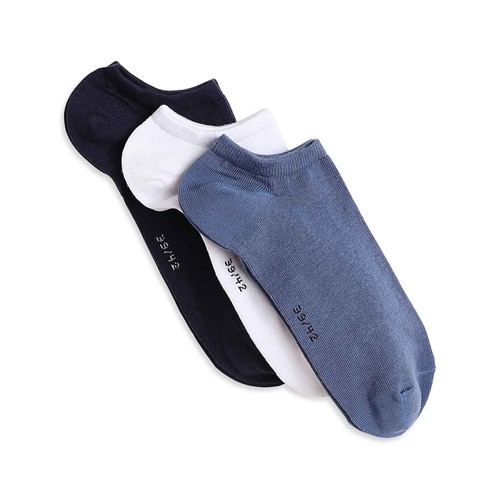 Pack 3 pares calcetines hombre INEXTENSO, talla 43/46.