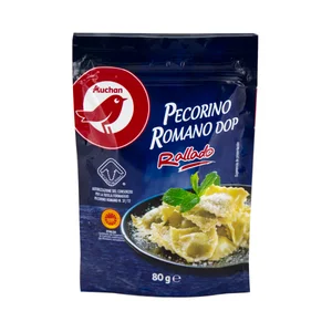 AUCHAN Queso rallado Pecorino Romano DOP 80 g. Producto Alcampo