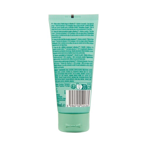 COSMIA Bio Crema de manos hidratante con aciete de argán ecológico y vitamina C 100 ml.