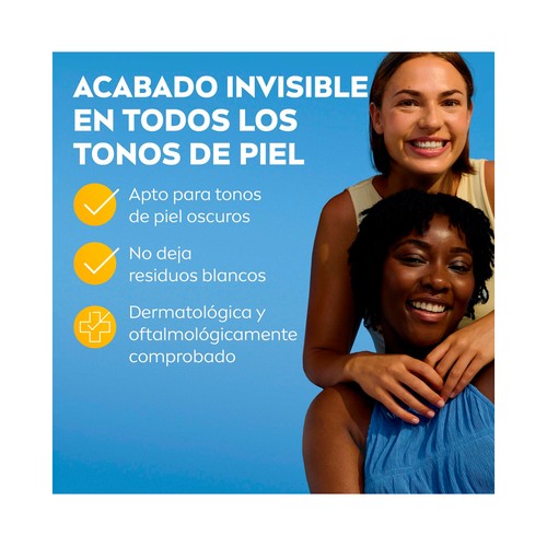NIVEA Sun Protector solar facial en stick, acabado invisible, con FPS 50+ (muy alto) 15 g.