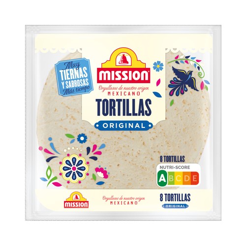 MISSION Tortilla de trigo original mexicana 320 g.