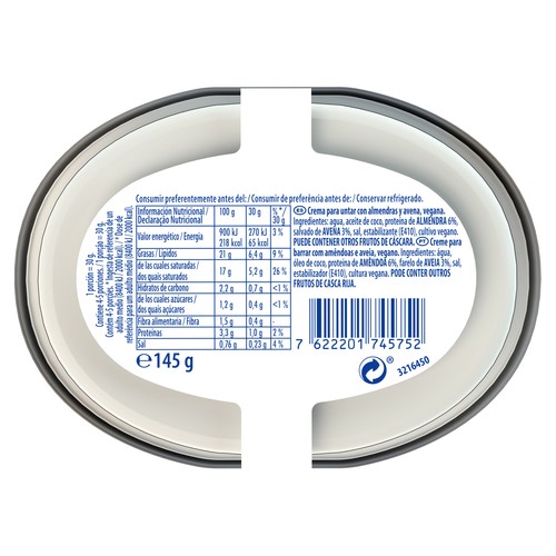 PHILADELPHIA Queso de untar vegetal PHILADELPHIA145 g.