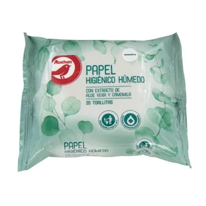 PRODUCTO ALCAMPO Papel higiénico húmedo 20 uds.