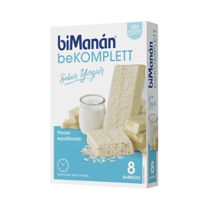 BIMANÁN Be komplet Barritas ideales para picar entre horas con sabor a yogur 8 uds.