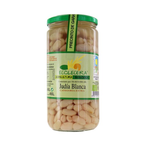 Judía blanca bote cristal ecológico ECOLECERA 425 g.