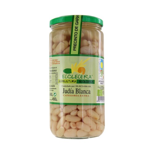 ECOLECERA Judía blanca bote cristal ecológico ECOLECERA 425 g.