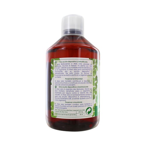 JUVAMINE Depurativo Desintoxicanten Aloe Vera JUVAMINE 500 ml.