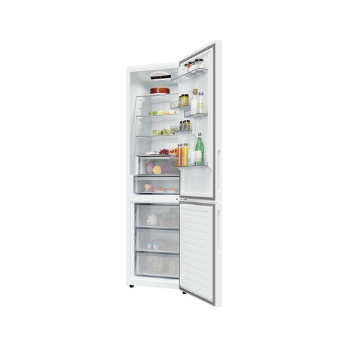 Frigorífico combi 205cm CANDY CNCQ2T620CW BLANCO, no frost, clasificación energética: C, H: 205cm A: 59,5cm, F: 66,7cm, capacidad total: 409L.