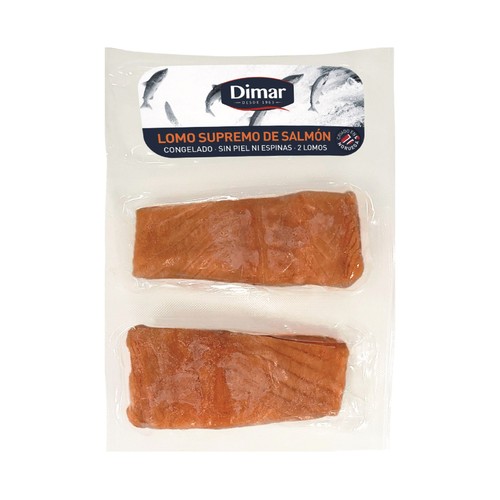 DIMAR Lomo supremo de salmón congelado, sin piel ni espinas 2 uds.