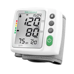 Tensiómetro de muñeca MEDISANA BW 315, pantalla extra grande, detección de arritmias, memoria 2 usuarios.
