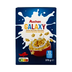 PRODUCTO ALCAMPO Cereales de trigo integral y maíz con miel 375 g.